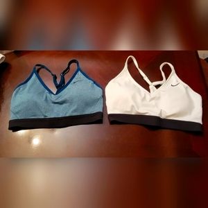Nike sports bras size medium set of two